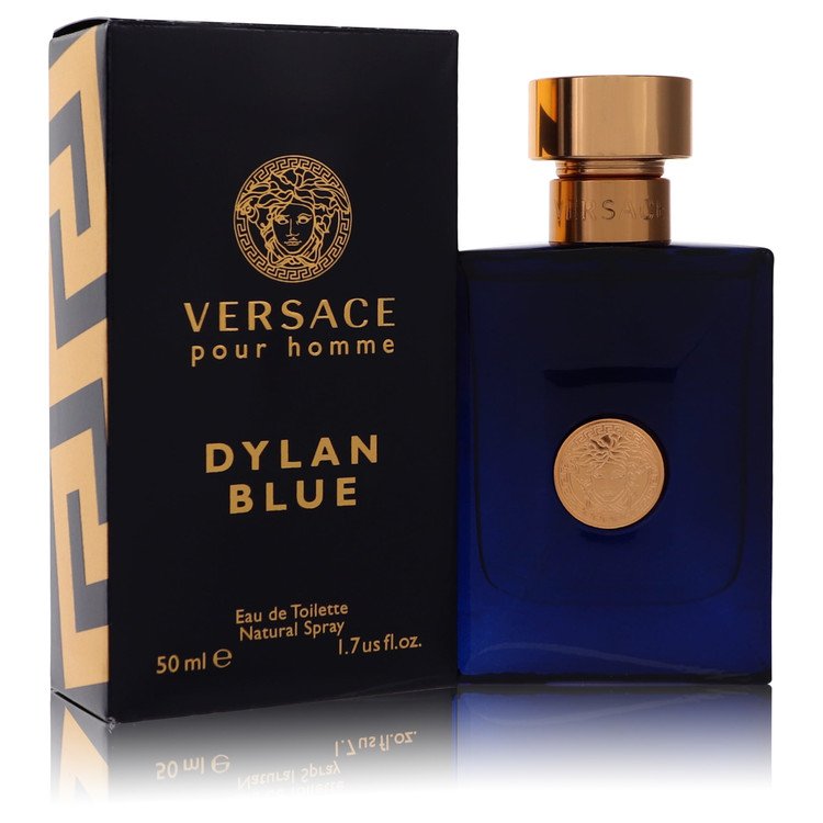 Versace Dylan Blue Pour Homme Eau de Toilette 50 mL retail box and bottle